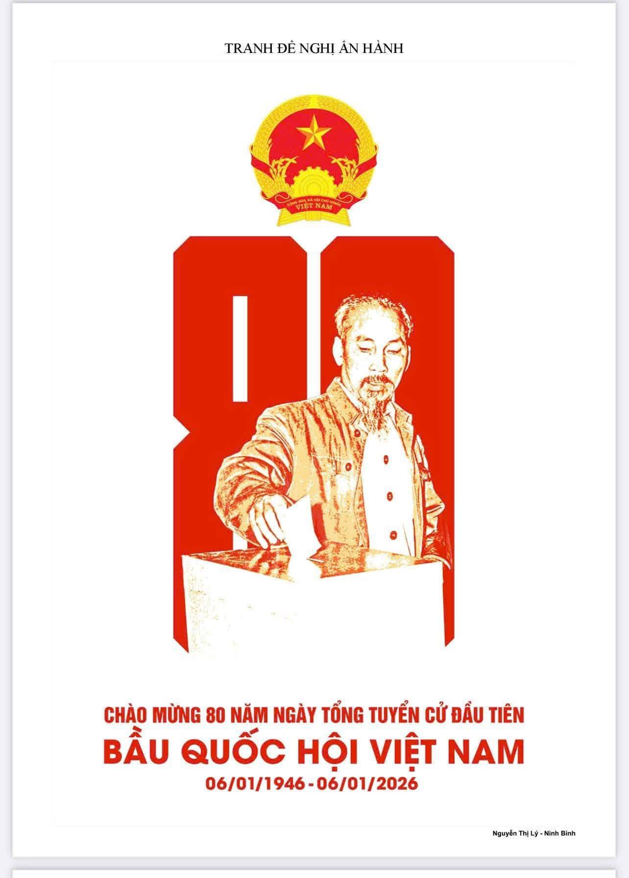 Giới thiệu mẫu tranh phục vụ tuyên truyền bầu cử Quốc hội khóa XVI