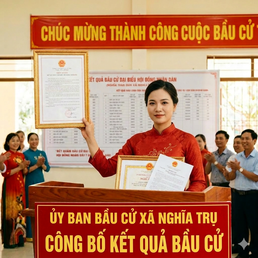 Nghĩa Trụ tổng kết cuộc bầu cử đại biểu Quốc hội khóa XIV và HĐND các cấp nhiệm kỳ 2026-2031