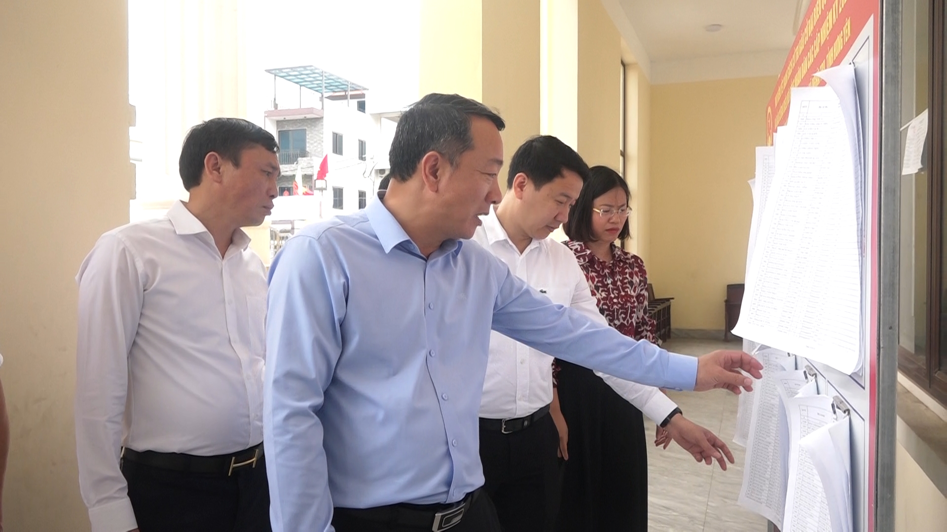 Lãnh đạo xã Nghĩa Trụ kiểm tra công tác chuẩn bị bầu cử Đại biểu Quốc hội khóa XVI và Đại biểu Hội đồng nhân dân các cấp, nhiệm kỳ 2026 – 2031