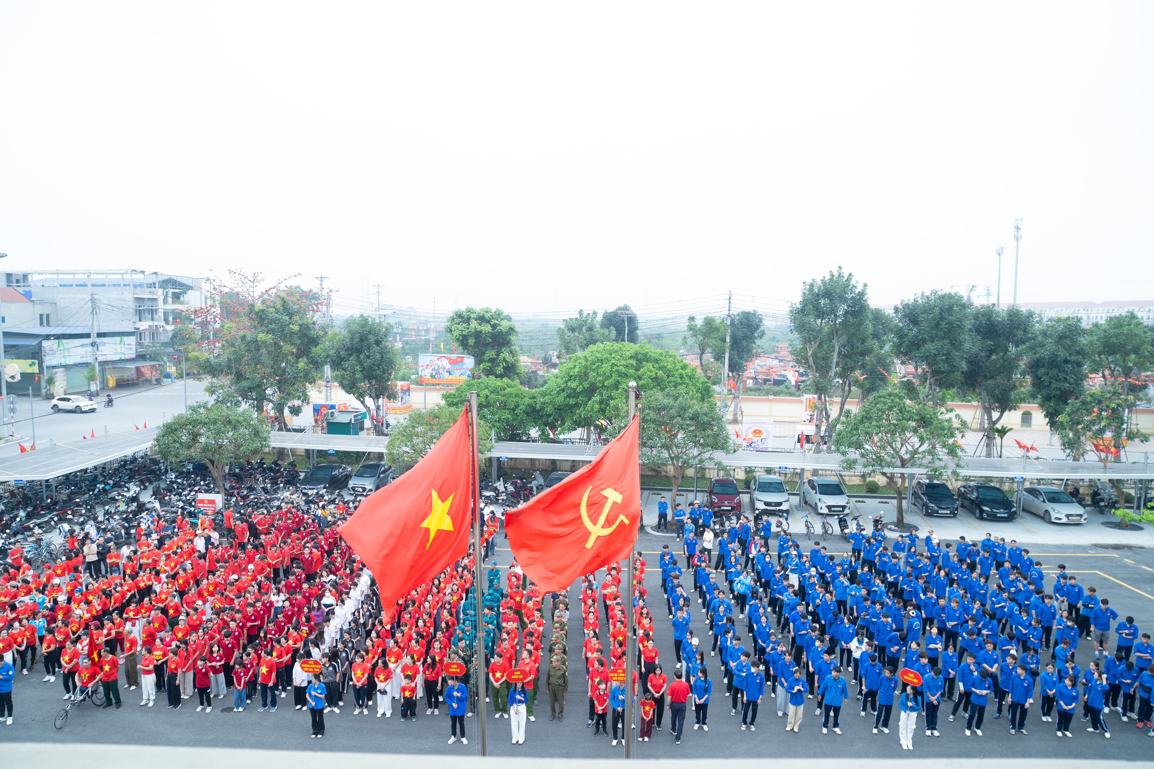 Tuổi trẻ Nghĩa Trụ sôi nổi hưởng ứng Ngày chạy Olympic vì sức khỏe toàn dân