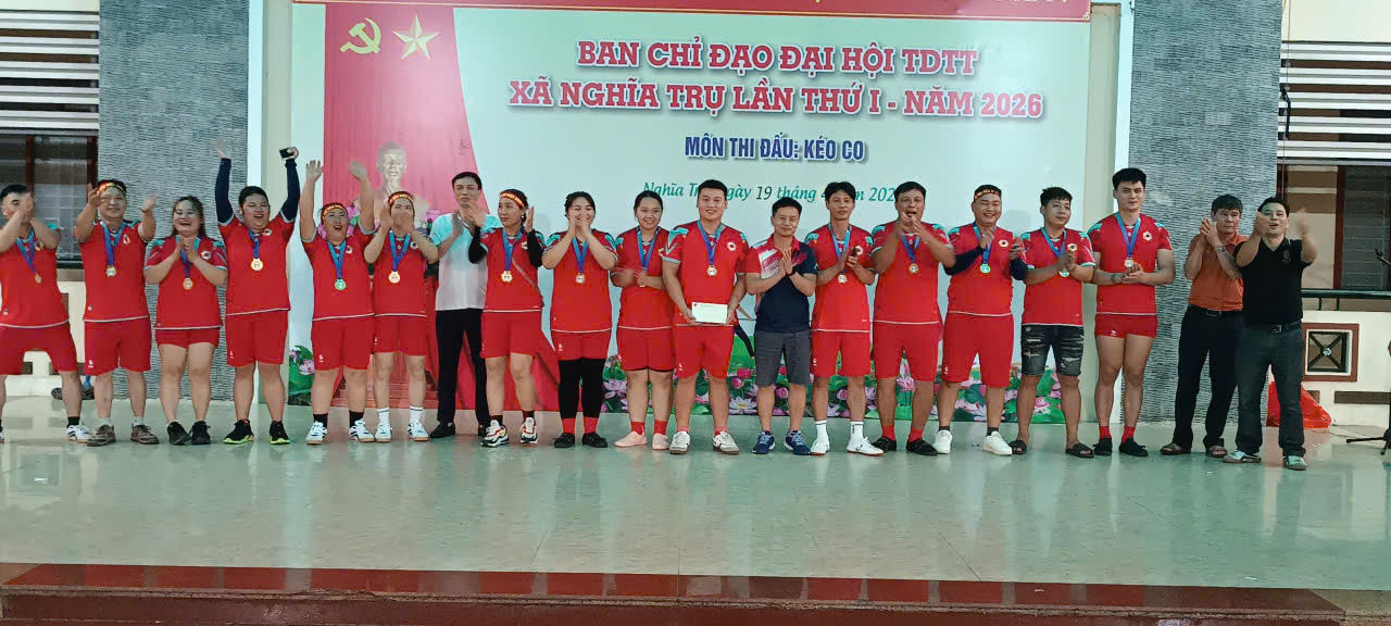 Nghĩa Trụ tổ chức thành công môn thi đấu kéo co lần thứ nhất-Năm 2026