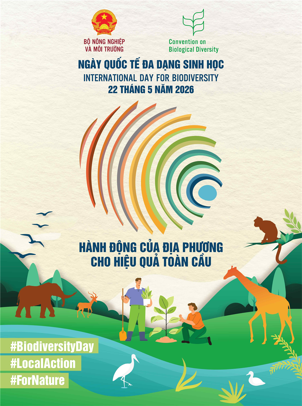 Hưởng ứng ngày quốc tế về đa dạng sinh họcc (22/5/2026) Chủ đề: “Hành động tại địa phương để tạo ảnh hưởng toàn cầu”