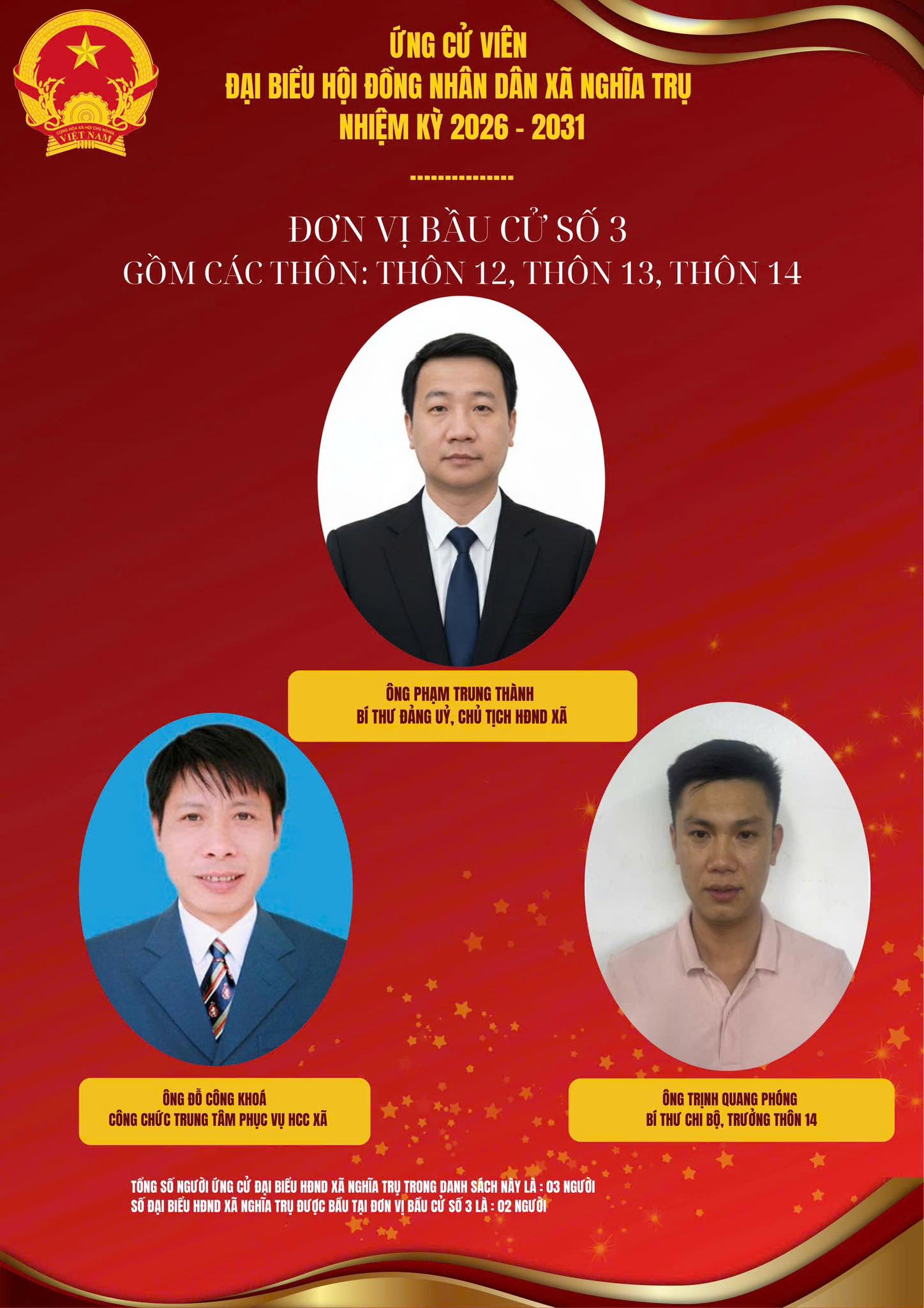 ĐƠN VỊ BẦU CỬ SỐ 3