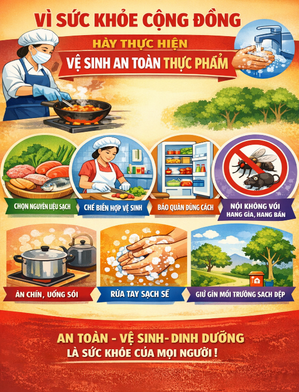 Tăng cường công tác tuyên truyền bảo đảm an toàn thực phẩm trên địa bàn xã nghĩa trụ