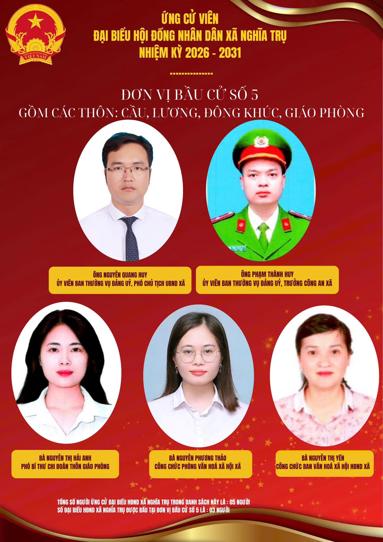 ĐƠN VỊ BẦU CỬ SỐ 5