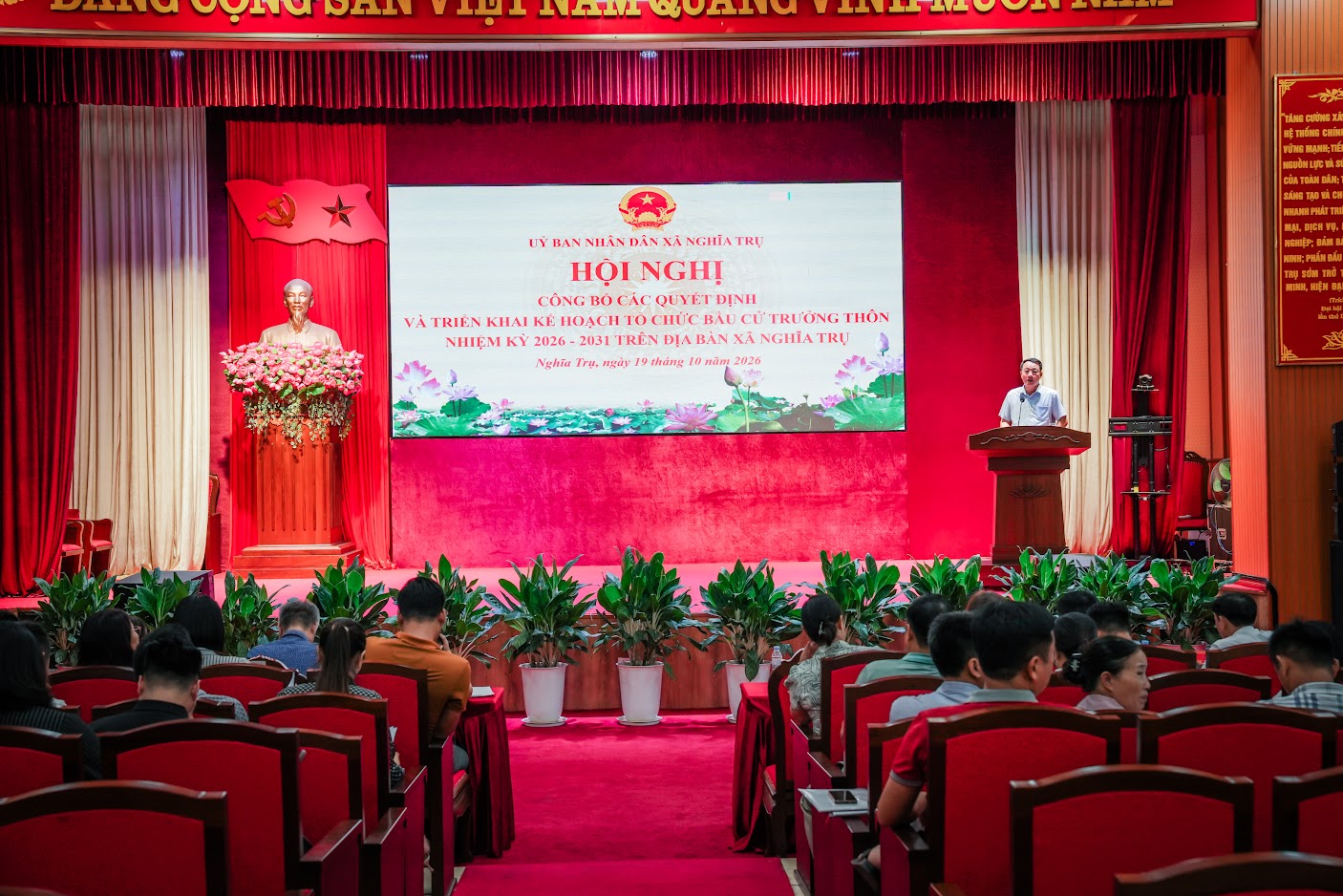 Xã Nghĩa Trụ triển khai kế hoạch tổ chức bầu cử trưởng thôn nhiệm kỳ 2026–2031